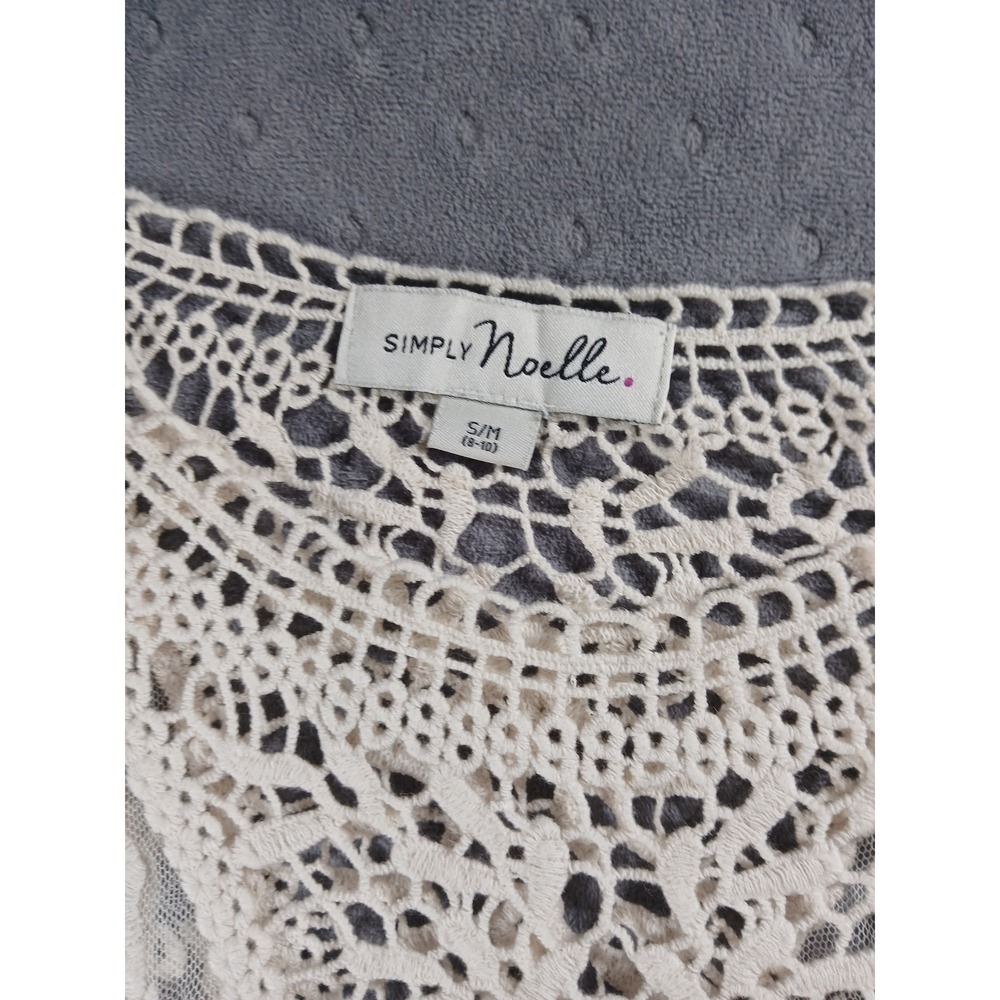 Simply Noelle - Layered Open Knit Lace Top S/M. WesternFestival. Fairy Core Boho - Picture 3 of 7